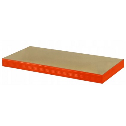 Pomarańczowa półka 150x35 regał metalowy Helios275