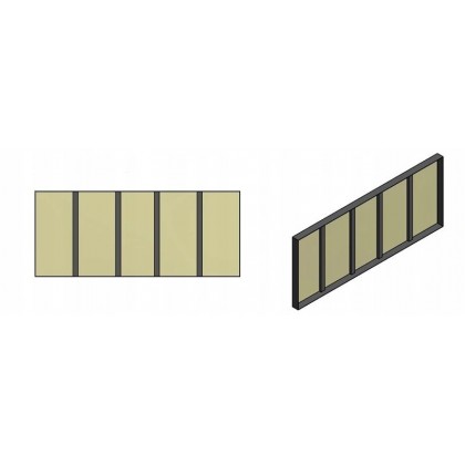 Szara półka 150x50 regał metalowy Helios 275