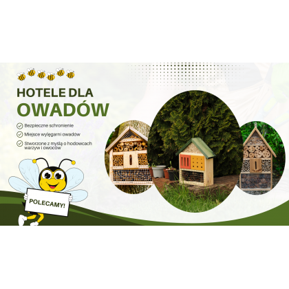 Domek dla owadów /47x22 cm - Naturalny