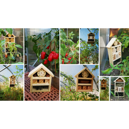 Domek dla owadów /47x22 cm - Naturalny