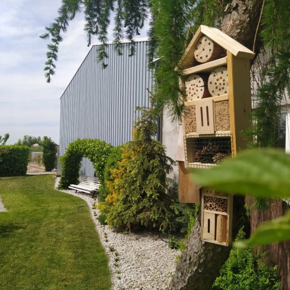 Domek dla owadów /47x22 cm - Naturalny