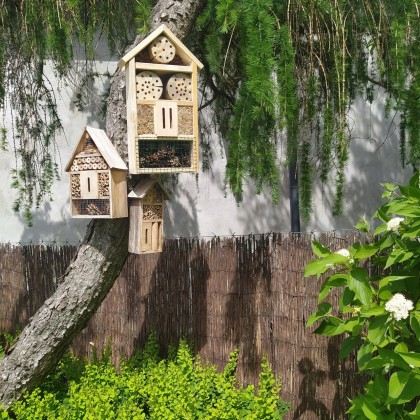 Domek dla owadów /47x22 cm - Naturalny