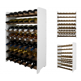 Dębowy regał na wino RW-20 /42 butelki/ – White & Dark Oak