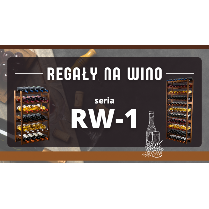 Drewniany regał na wino RW-1 /16 butelek/ Brązowy
