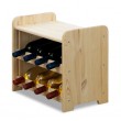 Regał na wino drewniany stojak półka RW-3-8P