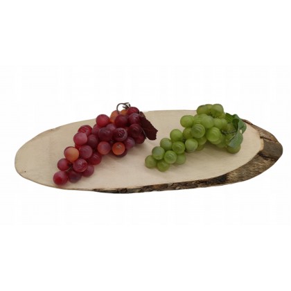 PLASTER DREWNA BUK DŁ 40-45 CM TACA OZDOBNA