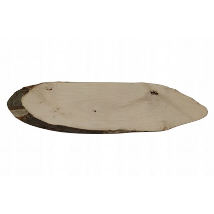 PLASTER DREWNA BUK DŁ 40-45 CM TACA OZDOBNA