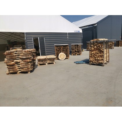 PLASTER DREWNA BUK DŁ 40-45 CM TACA OZDOBNA