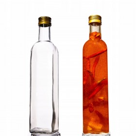 Butelka kwadratowa szklana 500 ml / 6 szt