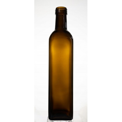Kwadratowa butelka antyczna zieleń 0,5 l / 6 sztuk