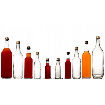 Butelka 0,25 l / złota nakrętka / 6 sztuk
