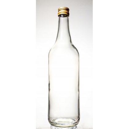 Butelka na alkohol 700 ml złota nakrętka / 6 sztuk
