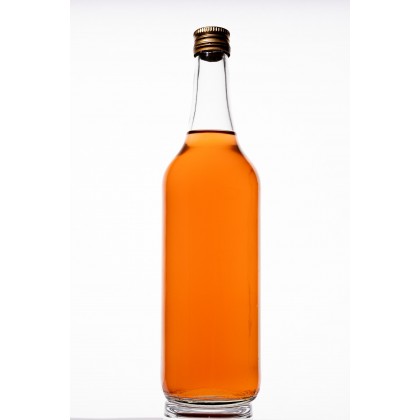 Butelka na alkohol 700 ml złota nakrętka / 6 sztuk