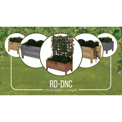 Drewniana donica RD-DNC /34x60x40cm/ Naturalna