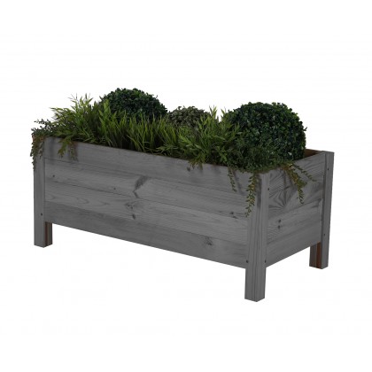 Drewniana donica RD-DNC /34x80x40cm/ Szara