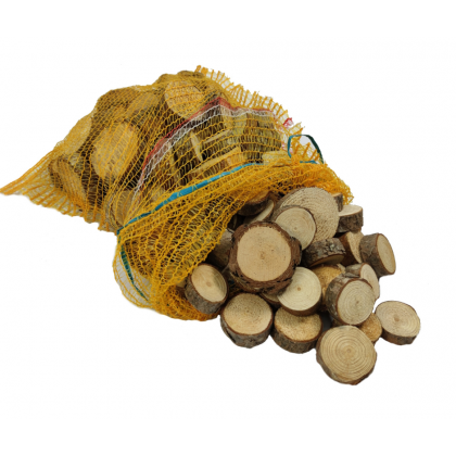 Plastry drewna zestaw 3kg  2-8 cm Iglaste