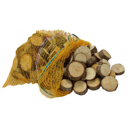 Plastry drewna zestaw 3kg  2-8 cm Iglaste