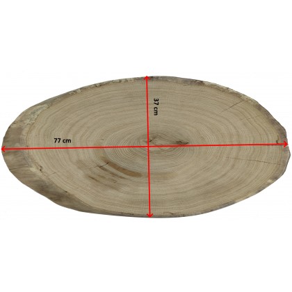 DĘBOWY BLAT NA STÓŁ PLASTER DREWNA 77 cm nr112706
