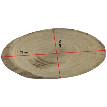 DĘBOWY BLAT NA STÓŁ PLASTER DREWNA 78 cm nr113452