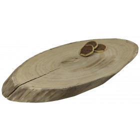 DĘBOWY BLAT NA STÓŁ PLASTER DREWNA 77 cm nr122707