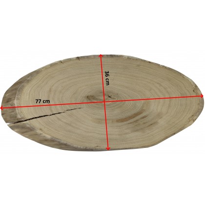 DĘBOWY BLAT NA STÓŁ PLASTER DREWNA 77 cm nr122707