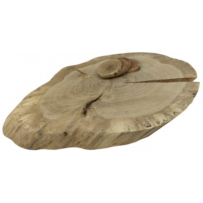DĘBOWY BLAT NA STÓŁ PLASTER DREWNA 65 cm nr125400