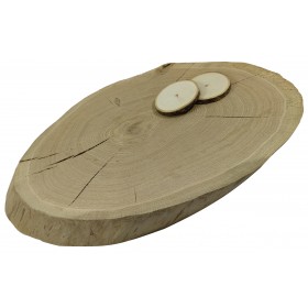 DĘBOWY BLAT NA STÓŁ PLASTER DREWNA  60 cm nr 103231