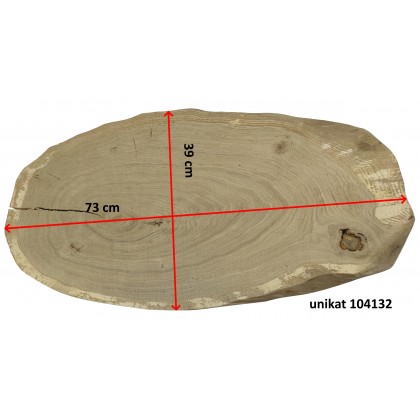 DĘBOWY BLAT NA STÓŁ PLASTER DREWNA  73 cm nr 104132