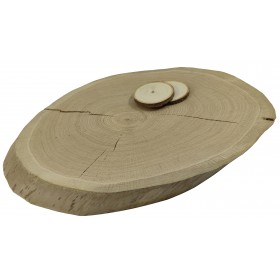 DĘBOWY BLAT NA STÓŁ PLASTER DREWNA 59  cm nr 110131