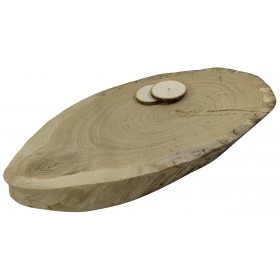 DĘBOWY BLAT NA STÓŁ PLASTER DREWNA 65  cm nr 110745