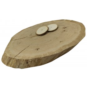 DĘBOWY BLAT NA STÓŁ PLASTER DREWNA 58  cm nr 111707