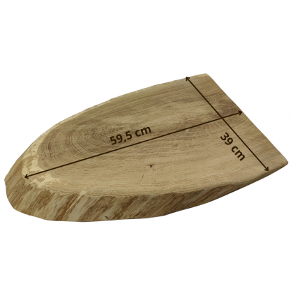 DĘBOWY BLAT NA STÓŁ PLASTER DREWNA 59,5 cm nr112314