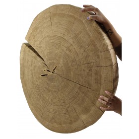 DĘBOWY BLAT NA STÓŁ PLASTER DREWNA 90 cm nr114741