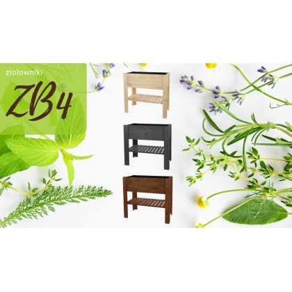 Skrzynia do uprawy – na nóżkach ZB4 / 79,5X79,5X42,6cm / Brązowy