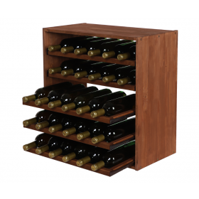 Modułowy stojak na Wino RW61(5 Wysuwanych Leżni) Brązowy