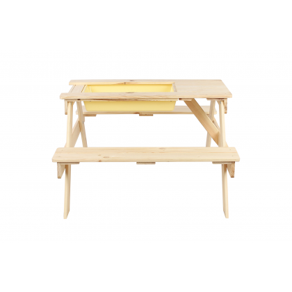 Stół piknikowy z pojemnikiem SPD/80cm - Naturalny