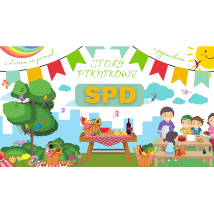 Stół piknikowy z pojemnikiem SPD/80cm - Szary