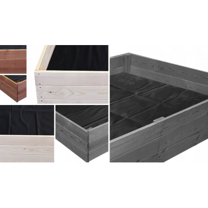 Wielka skrzynia na warzywa ZP06 /27x237x80 cm/ Naturalna