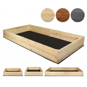 Wielka skrzynia na warzywa ZP06 /27x237x117 cm/ Naturalna