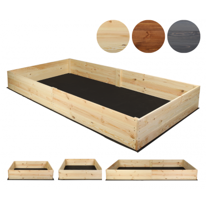 Wielka skrzynia na warzywa ZP06 /27x237x117 cm/ Naturalna