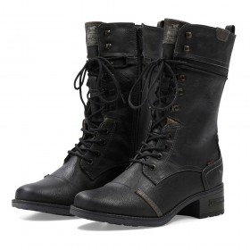 Wysokie buty skórzane Mustang