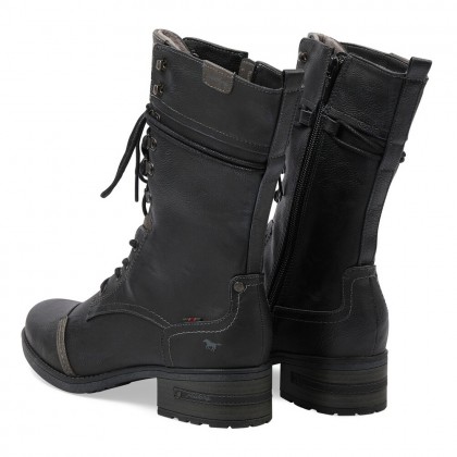 Wysokie buty skórzane Mustang