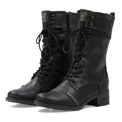 Wysokie buty skórzane Botki Mustang
