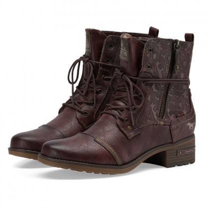 Wysokie buty skórzane Botki Mustang
