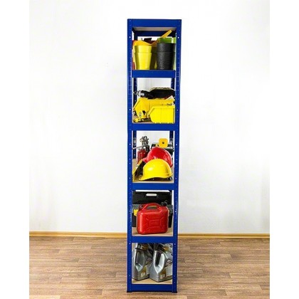 Regał Helios 213x120x35 cm 6 półek/400kg Czarno-Biały