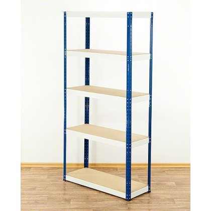 Regał Helios 180x100x40 cm 5 półek/175kg Czarno-Biały