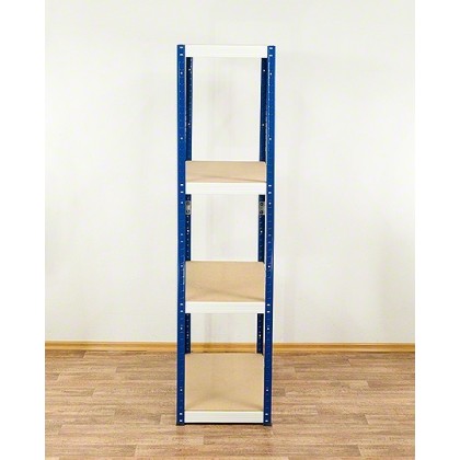 Regał Helios 180x100x60 cm 4 półki/175kg Czarno-Biały
