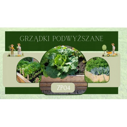 Drewniana grządka kaskadowa ZP04 / 78x75 cm/Nat