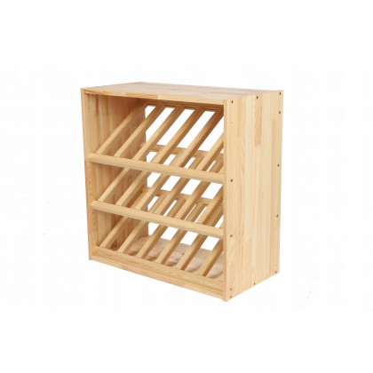 Modułowy stojak na Wino RW61(3 Ukośne Leżnie) Nat