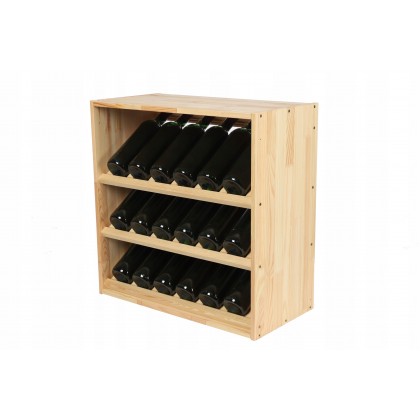 Modułowy stojak na Wino RW61(3 Ukośne Leżnie) Nat
